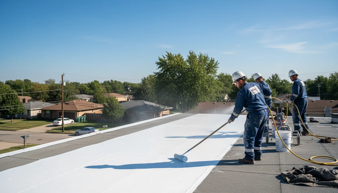 Commercial roof coating in Churubusco, IN near me